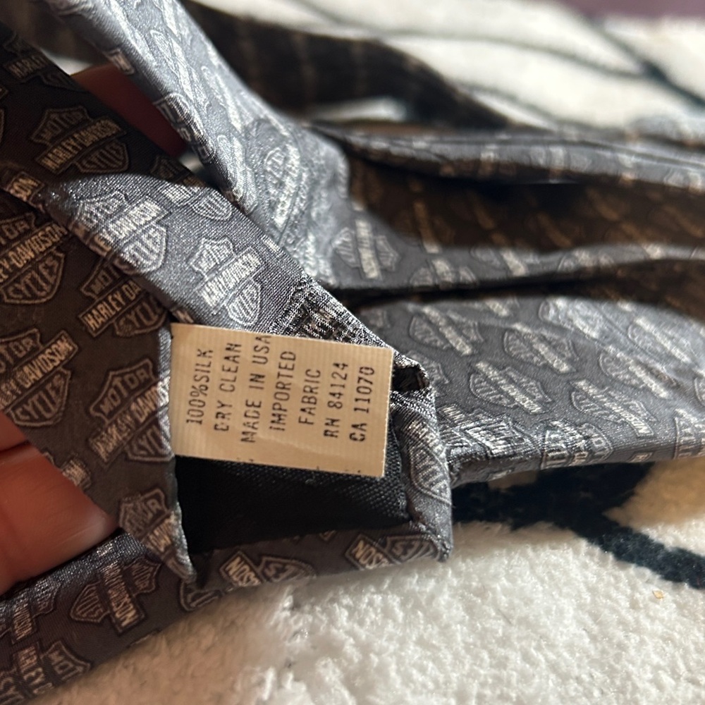 Vintage Harley Davidson Silk Tie - Picture 7 of 11
